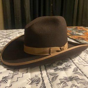 Vintage Brown Felt Renegade Western Hat